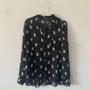 Forever21 plus size cat blouse
